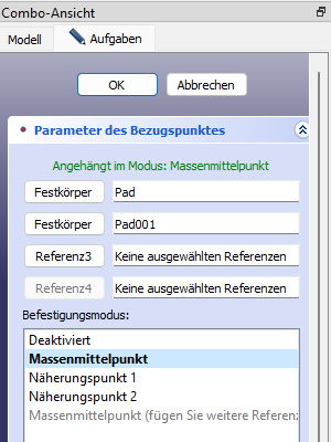 Beispiel f&uuml;r Massenmittelpunkt