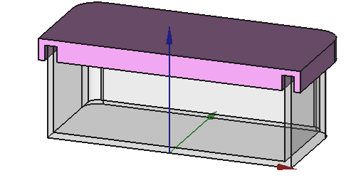 Deckel mit Rille und Offset Screenshot eines Deckels mit Rille und Offset