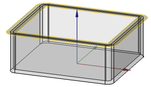 Fläche mit Offset Screenshot einer Fläche mit Offset