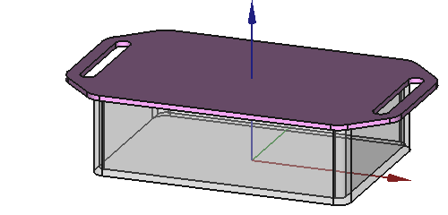 Kiste mit Außenrand Screenshot eines Deckels mit Außenrand