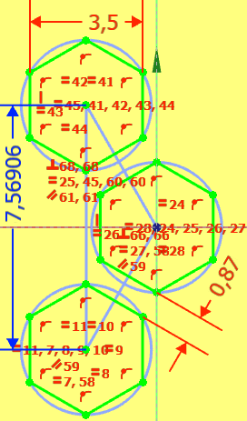 Grafische L&ouml;sung einer Winkelfunktion