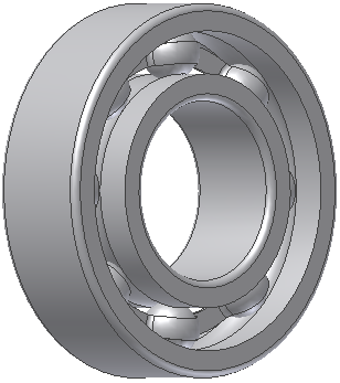 Bild eines Rillenkugellagers