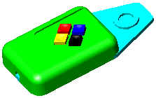 3-dimensionales Modell einer Lupe f&uuml;r ein Digitalisiertablett